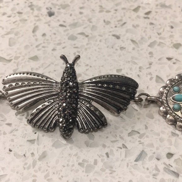 Lucky Brand Jewelry - 🦋 Lucky Brand Boho Turquoise Butterfly Bracelet